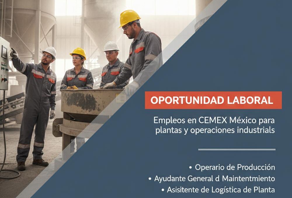 Empleos en CEMEX México para plantas y operaciones industriales