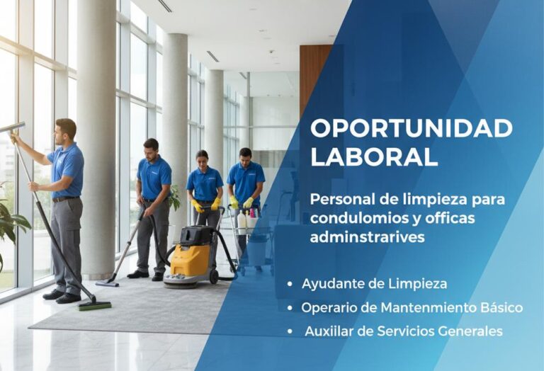 Lee más sobre el artículo Personal de limpieza para condominios y oficinas administrativas
