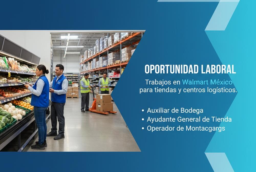 Trabajos en Walmart México para tiendas y centros logísticos